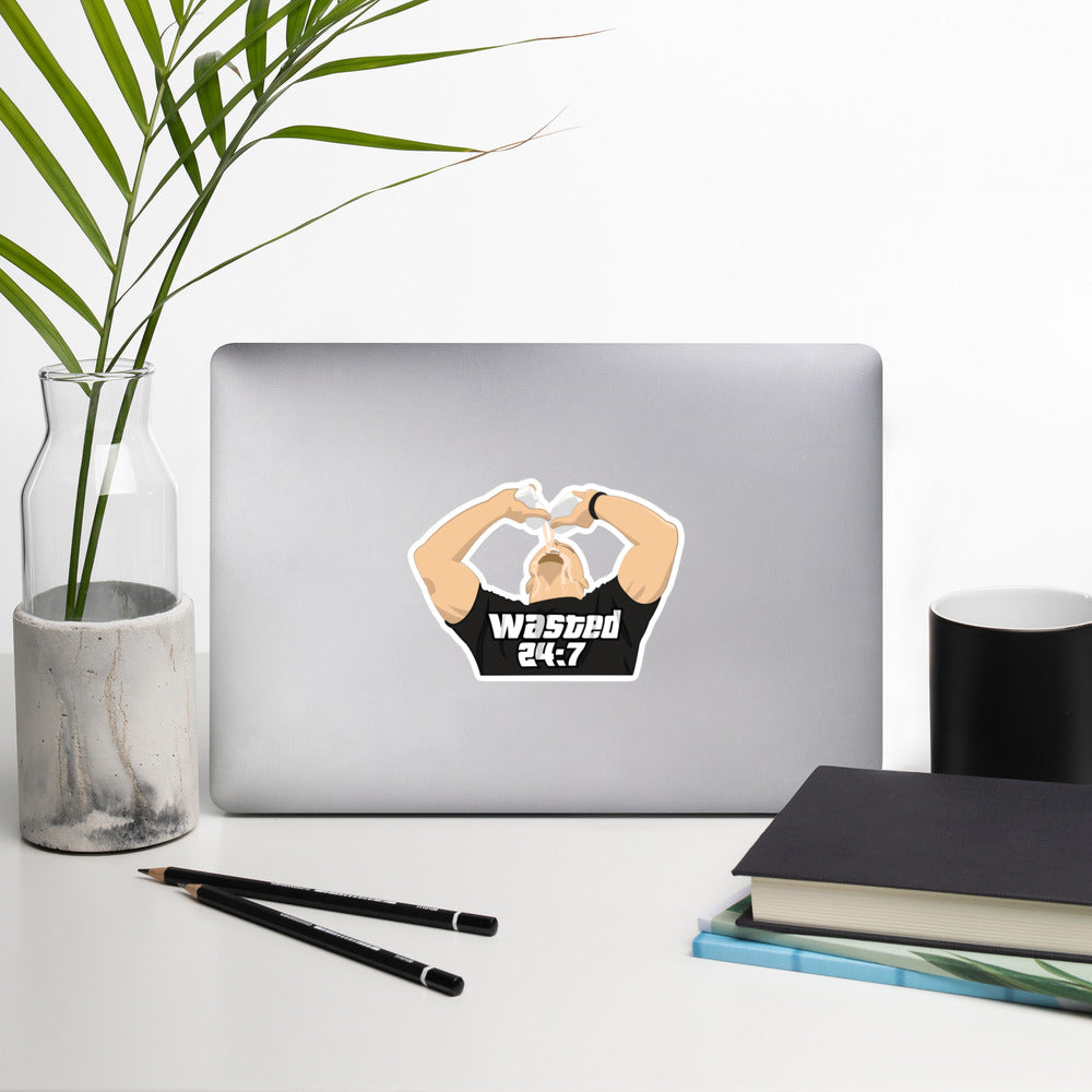 Wasted 24:7 Sticker