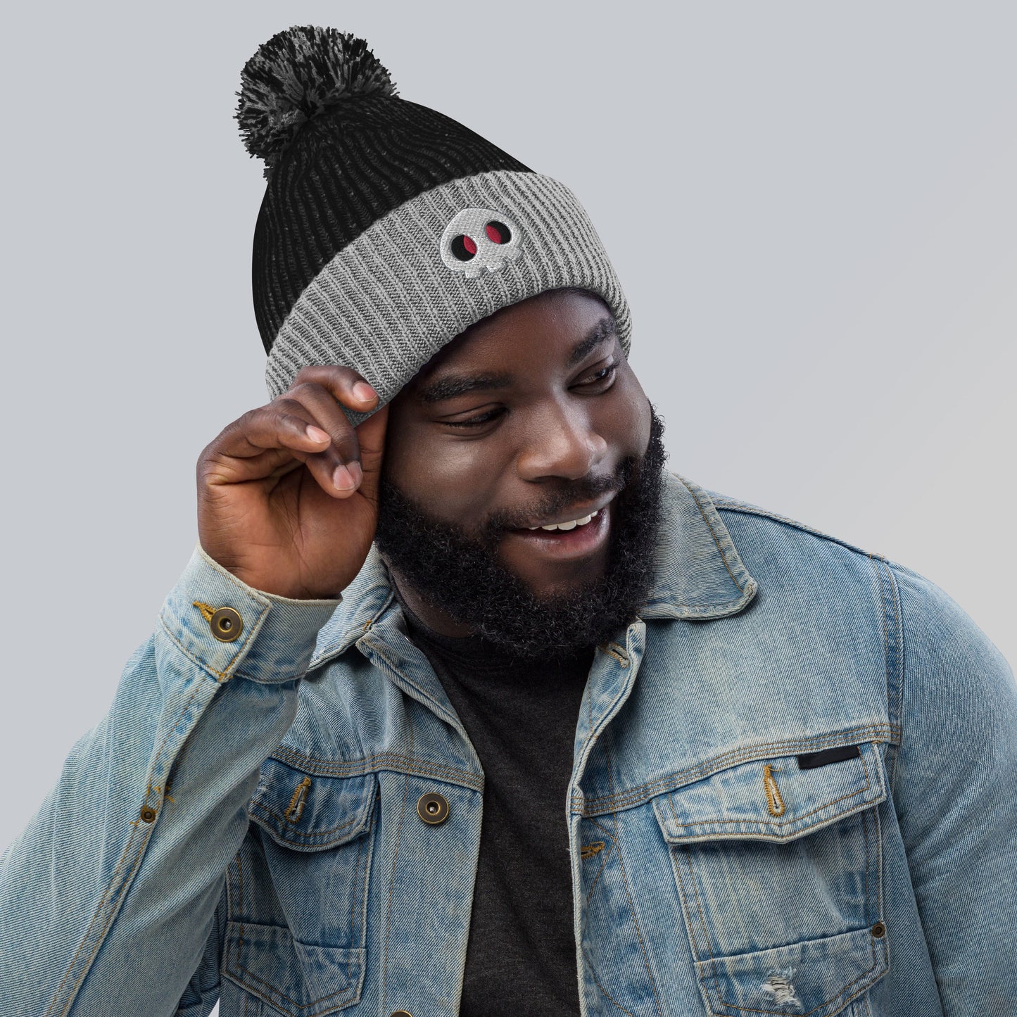 Skully Dusk Pom-Pom Toque