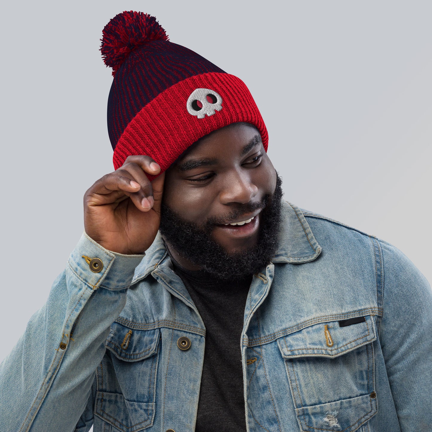 Skully Dusk Pom-Pom Toque